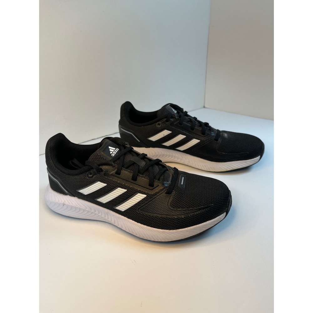 Adidas Runfalcon 2.0 Mens Running Shoes Black White FY5946 Size 6.5 Womens‎ 7.5